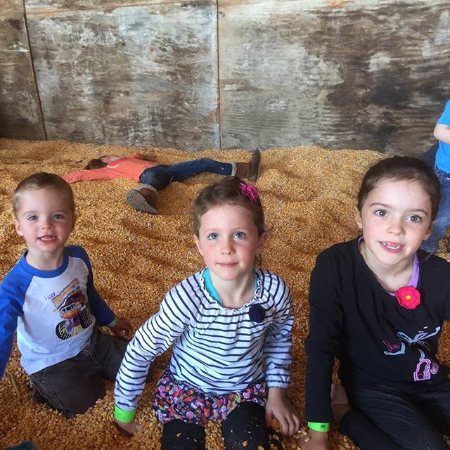 Fun times at Jeter Farm #hinsonco #liamjoseph #hannahnoelle #norahgrace