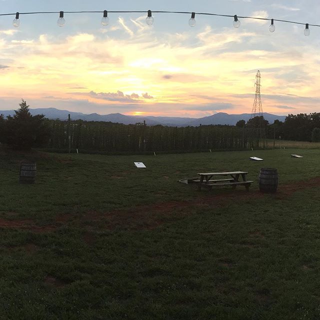 Took a quick trip to the Blue Mountain Barrel House tonight #nofilter #mymountains #hinsonco